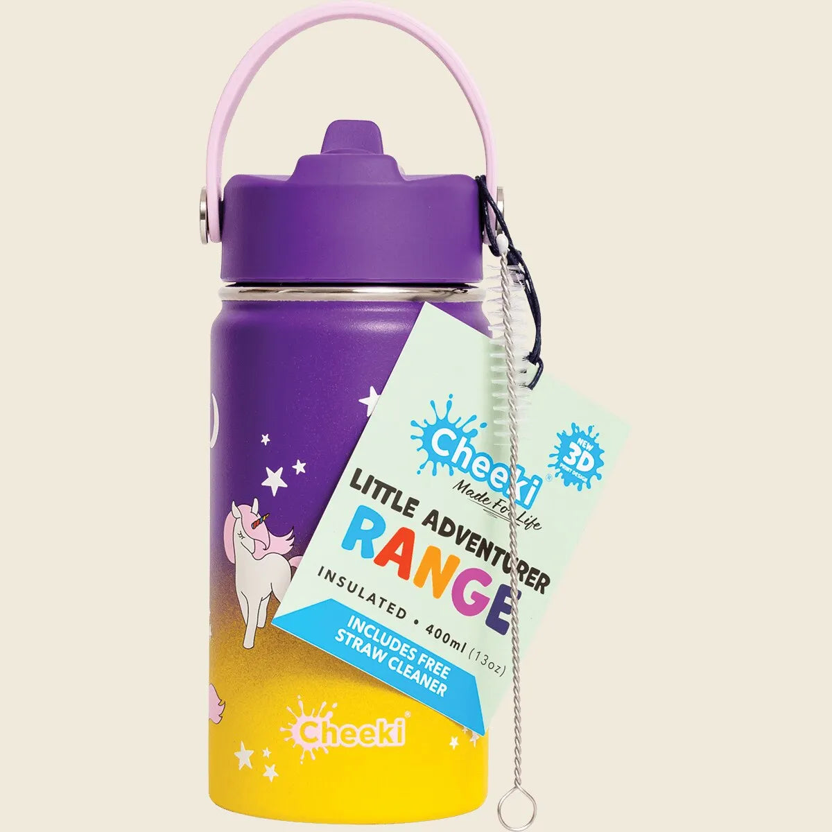 Cheeki Kids Bottle Insulated Unicorn 400ml