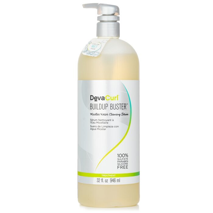 DevaCurl ビルドアップバスター（ミセラーウォーター クレンジングセラム - すべてのカールタイプ用）946ml/32oz