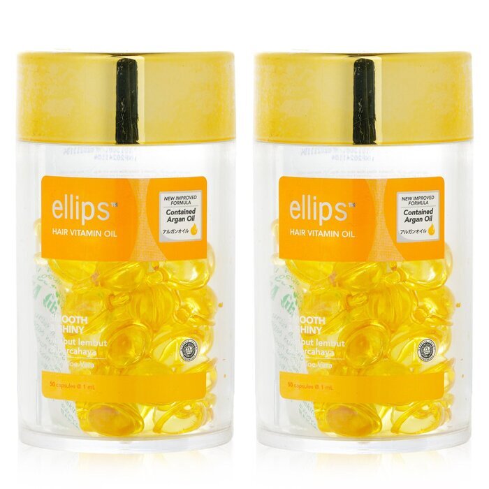 Ellips ヘアビタミンオイル - スムース＆シャイニー デュオセット 2x50カプセル