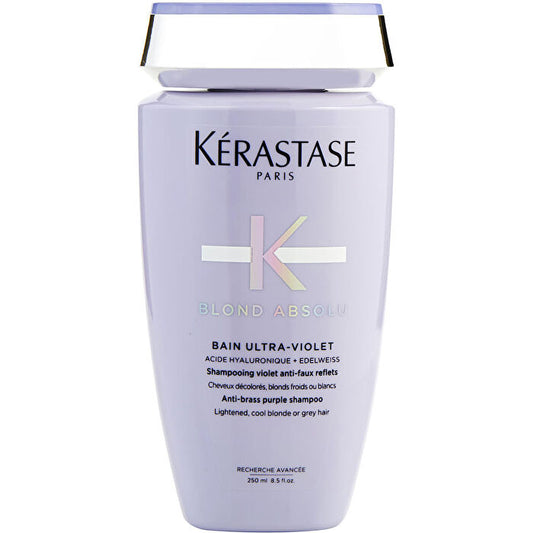 Kerastase Blond Absolu Bain Ultra-Violet Anti-Brass Purple Shampoo (Lightened, Cool Blonde or Grey Hair) 250ml/8.5oz