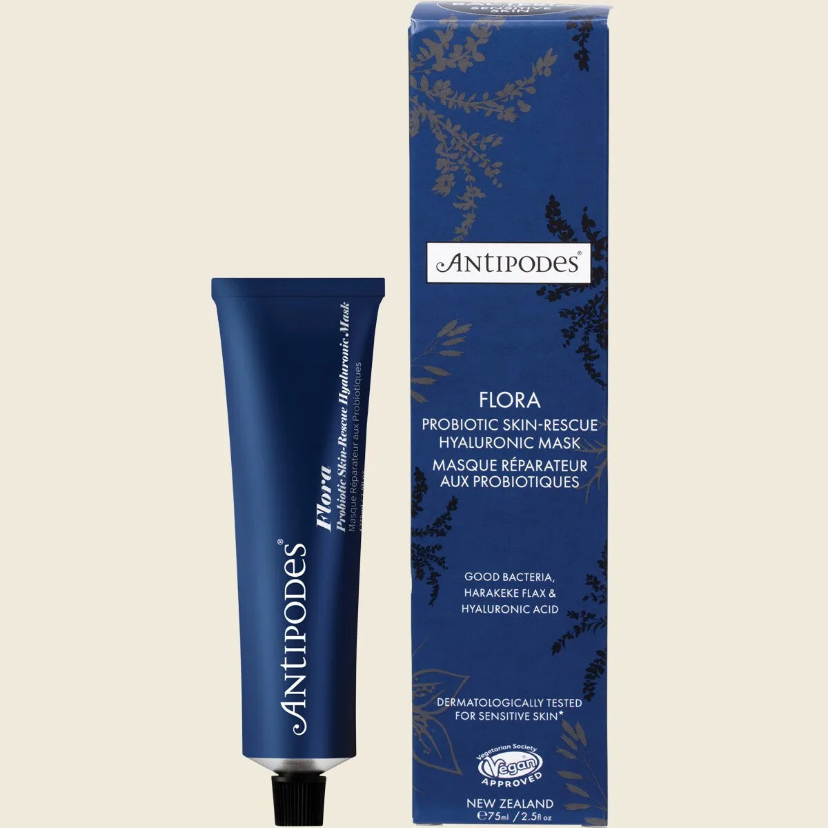 Antipodes Flora Probiotic Skin-Rescue Hyaluronic Mask 75g