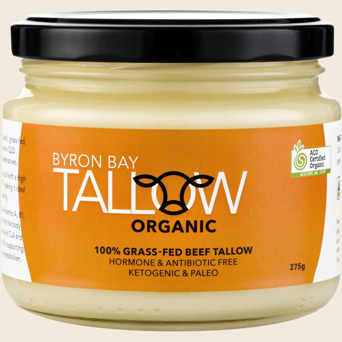 Byron Bay Tallow Organic Grass Fed Beef Tallow 275g