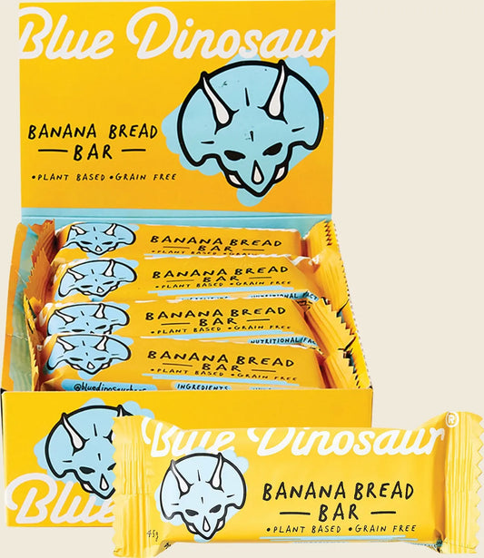 Blue Dinosaur Banana Bread Snack Bar 12x45g