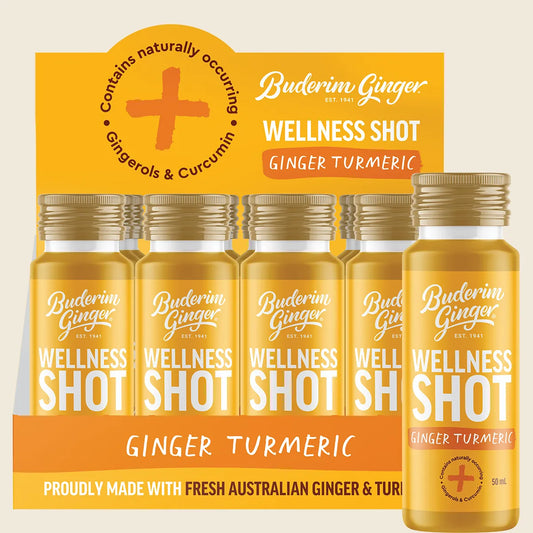 Buderim Ginger Ginger & Turmeric Wellness Shot 12x50ml
