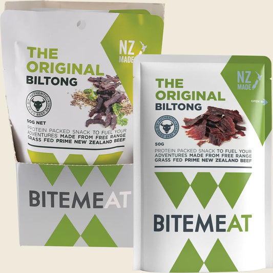 Bitemeat Grass Fed Biltong Original 10x50g