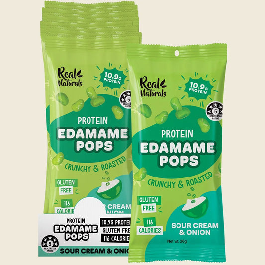 リアル・ナチュラルズ プロテイン枝豆ポップス サワークリーム味 10袋×26g