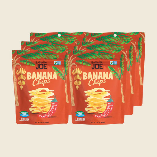 Banana Joe Banana Chips Thai Sweet Chili 6x46.8g
