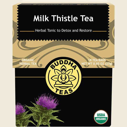 Buddha Teas オーガニックハーブティーバッグ シロヤナギティー 18袋入り