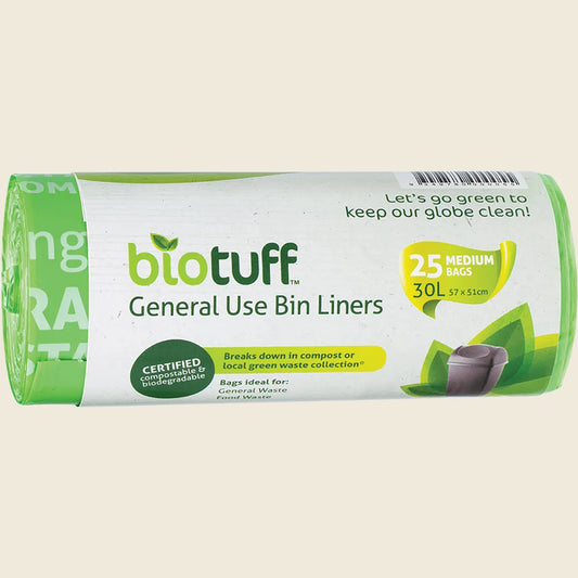 Biotuff General Use Bin Liners 30L 25pk