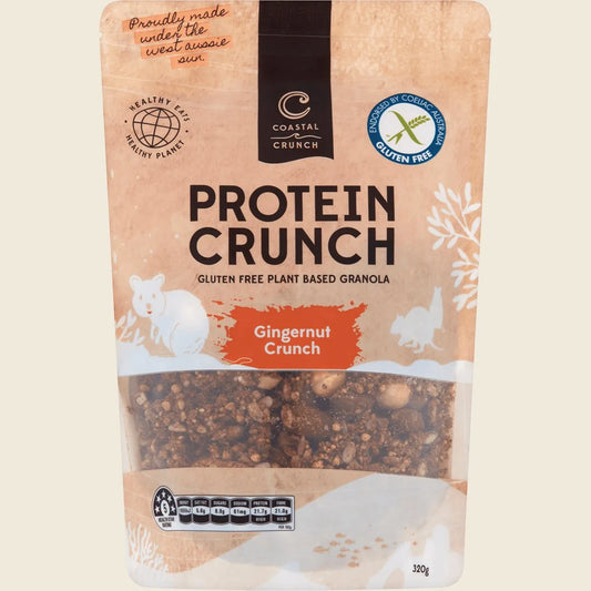 Coastal Crunch Gluten Free Protein Crunch Gingernut Crunch 320g