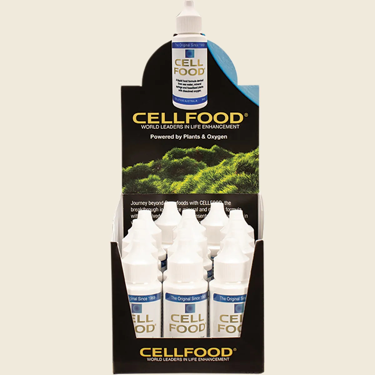 Cellfood 液状栄養食品 カウンターディスプレイ 在庫付き 15x30ml
