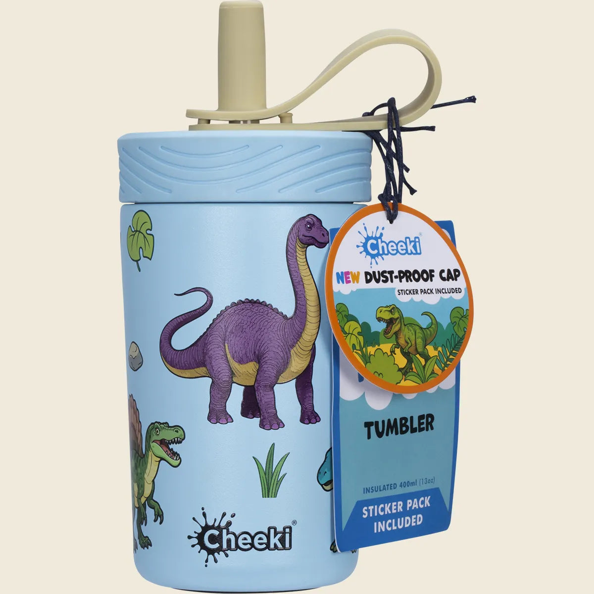 Cheeki Kids Insulated Tumbler Dinosaur 400ml