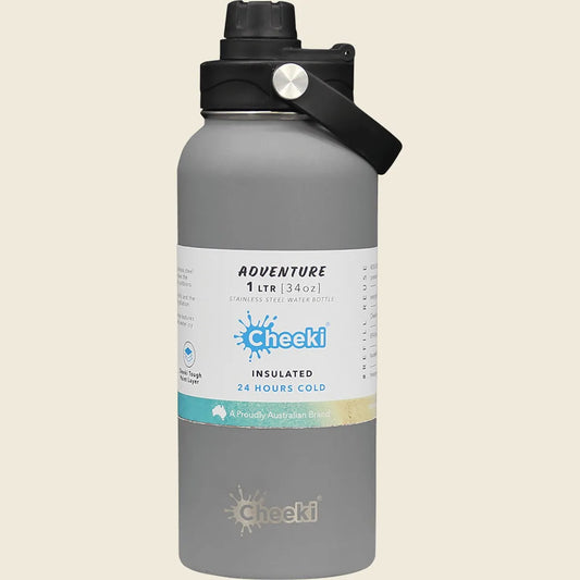 Cheeki Insulated Bottle Adventure Slate (large) 1000ml