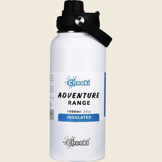 Cheeki Insulated Bottle Adventure White (large) 1000ml