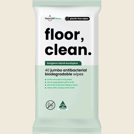 Cleanlife Floor Clean Wipes 40pk