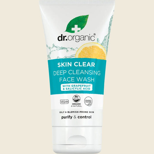 Dr. Organic Deep Cleansing Face Wash Skin Clear 125ml