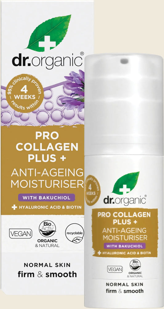 Dr. Organic プロコラーゲン プラス+ アンチエイジング モイスチャライザー バクチオール 50ml