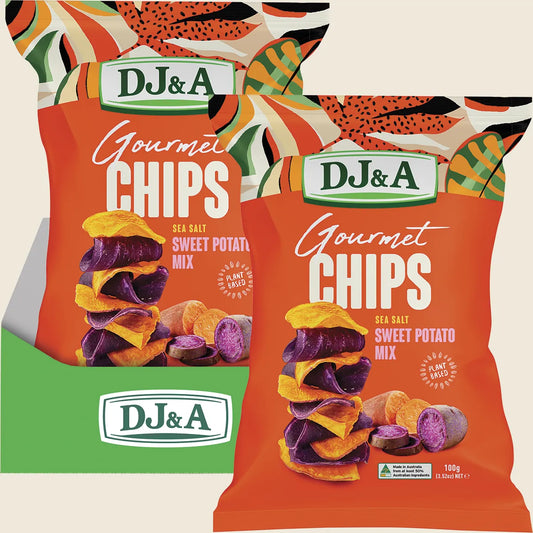 Dj&a グルメチップス さつまいもミックス シーソルト 5x100g