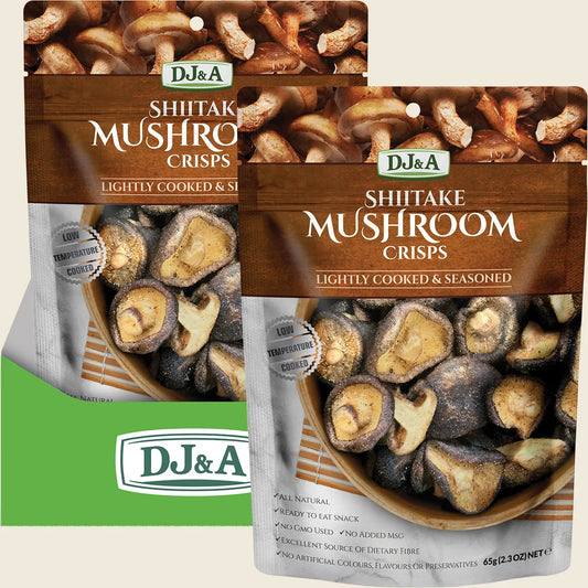 Dj&a Shiitake Mushroom Crisps 9x65g