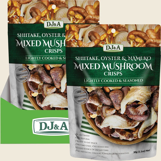 Dj&a Mixed Mushroom Crisps 12x30g
