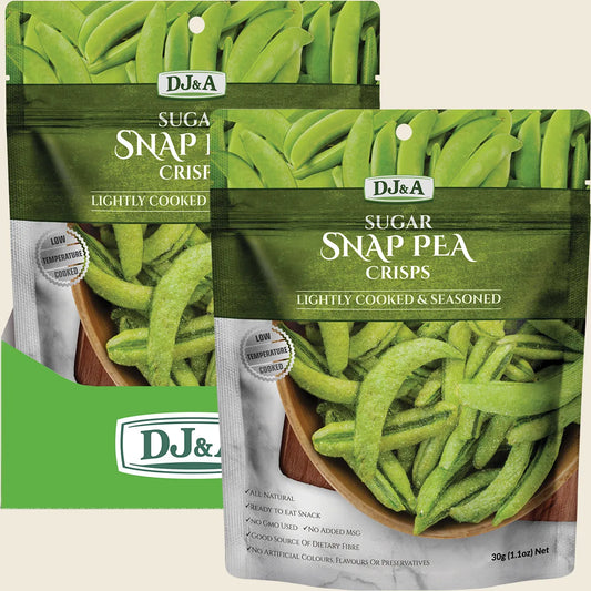Dj&a Sugar Snap Pea Crisps 10x30g