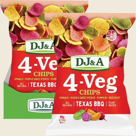 Dj&a 4-VEG Chips Texas BBQ 5x90g