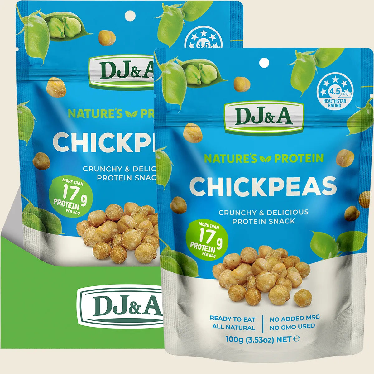 Dj&a Nature's Protein Chickpeas 12x100g
