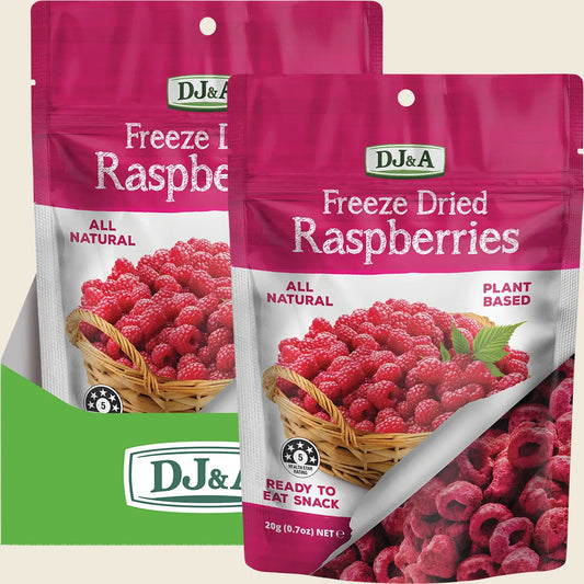 Dj&a Freeze Dried Raspberries 10x20g