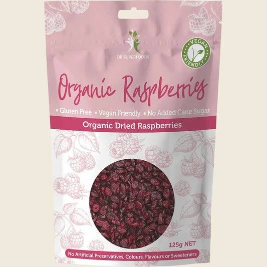 Dr Superfoods Dried Raspberries Organic 125g