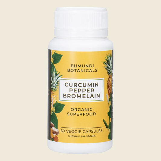 Eumundi Botanicals Curcumin Pepper Bromelain 60 Caps