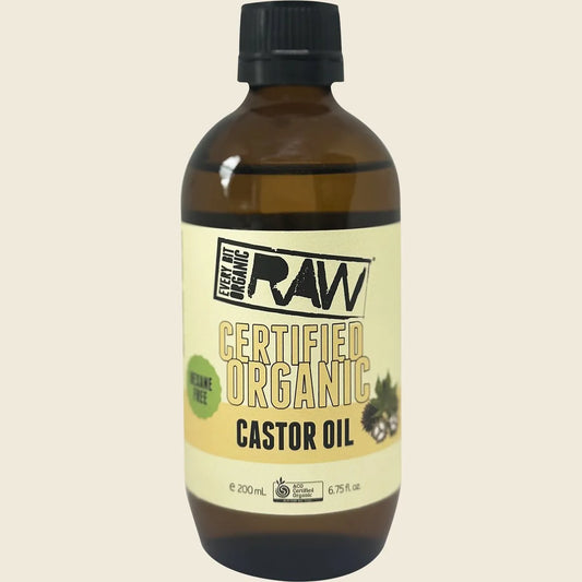Every Bit Organic Castor Oil - Amber Glass Bottle 200ml