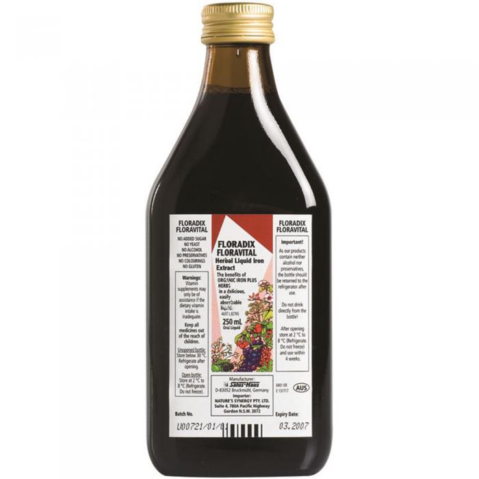 Floradix (by Salus) Floravital (liquid Iron Plus) Oral Liquid 250ml