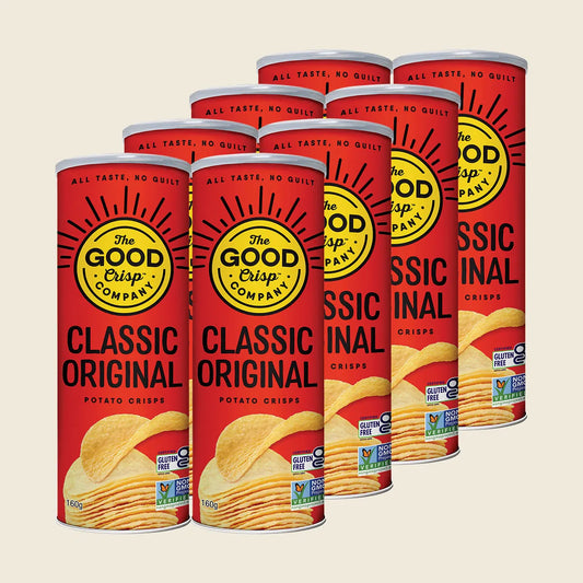 The Good Crisp Company Potato Crisps Classic Original 8x160g