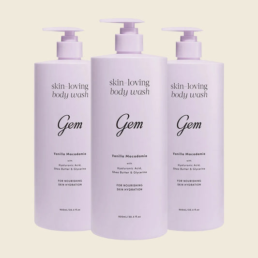 Gem スキンラブ ボディウォッシュ バニラマカダミア 3x900ml