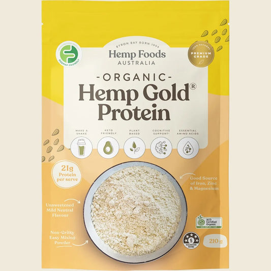 Hemp Foods Australia Organic Hemp Gold Protein 210g