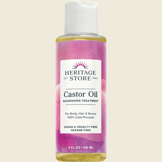 Heritage Store Castor Oil 100% Cold Pressed 118ml