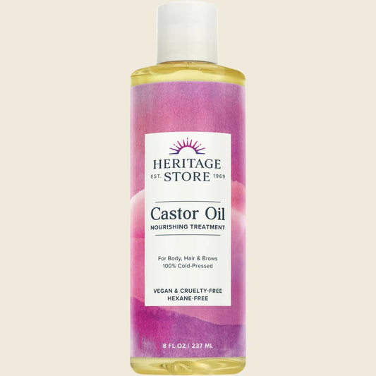 Heritage Store Castor Oil 100% Cold Pressed 237ml