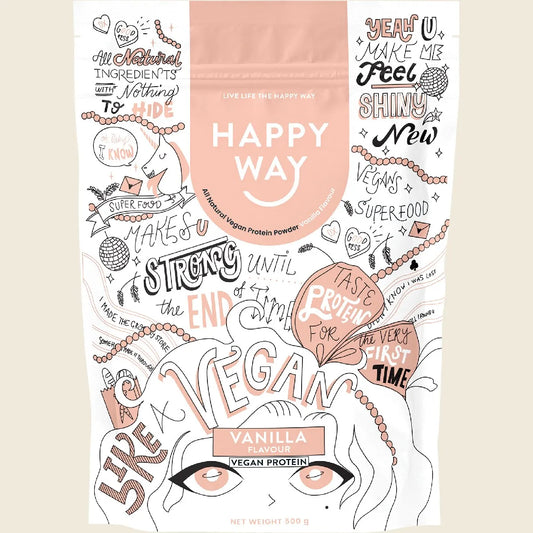 Happy Way Pea Protein Powder Vanilla 500g