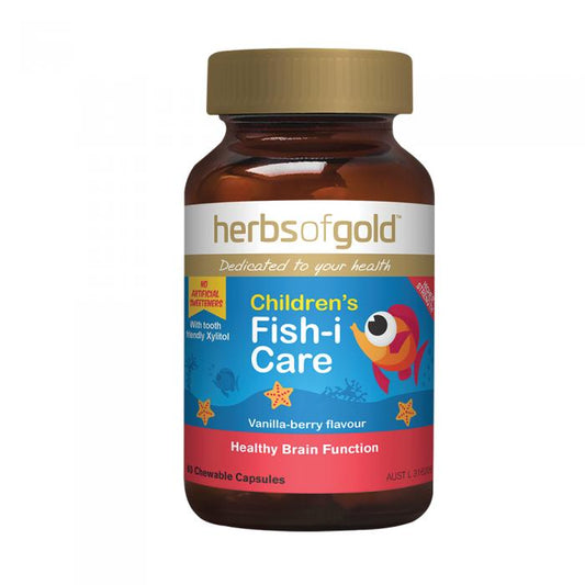 Herbs Of Gold Childrens Fish-i Care Chewable 60c