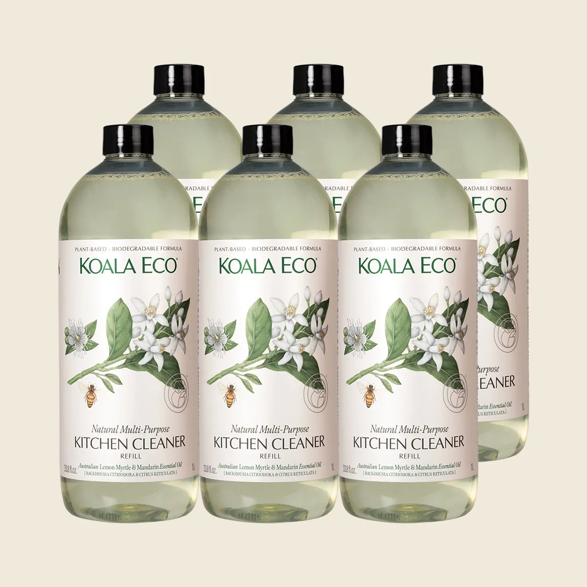 Koala Eco マルチパーパス キッチンクリーナー レモンマートル マンダリン 6x1000ml
