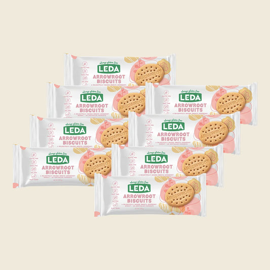 Leda Arrowroot Biscuits 8x205g