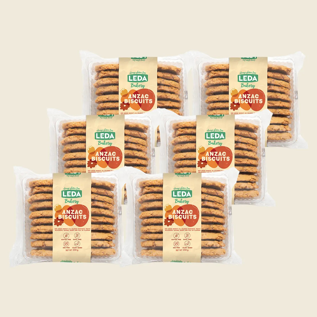 レダ アンザックビスケット ベーカリーレンジ 6×250g