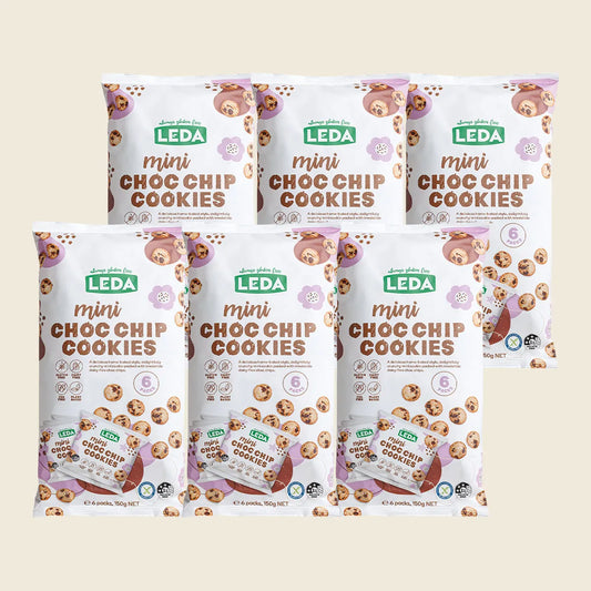 Leda Mini Choc Chip Cookies 6 Pack 6x150g