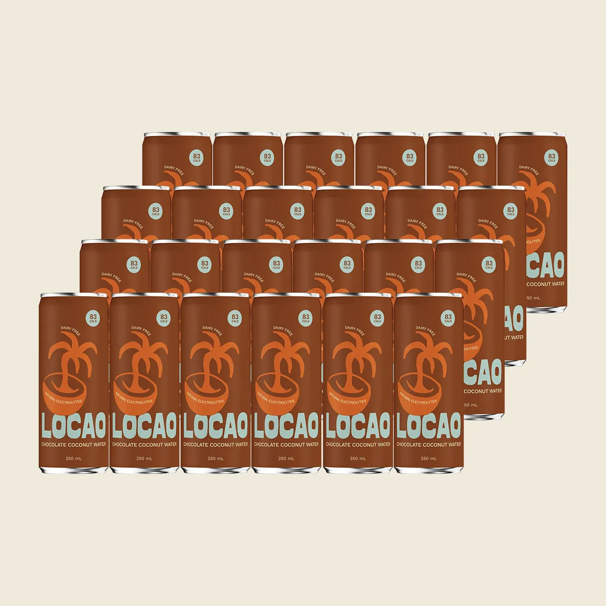 Locao チョコレート ココナッツウォーター 24x250ml
