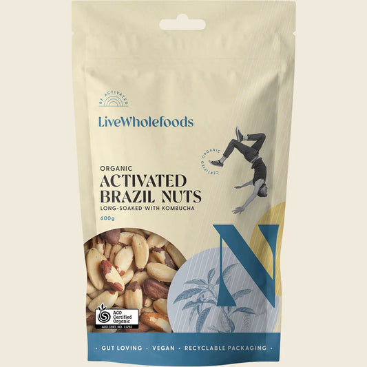 Live Wholefoods Organic Activated Brazil Nuts 600g