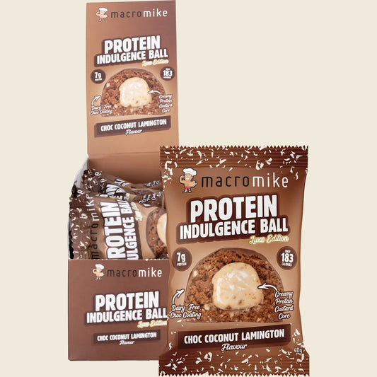 Macro Mike Protein Indulgence Ball Choc Coconut Lamington 12x40g