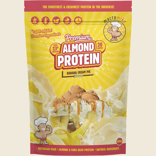 Macro Mike Premium Almond Protein Banana Cream Pie 800g