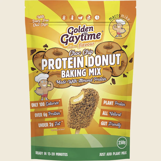 Macro Mike Protein Donut Baking Mix Golden Gaytime Choc Chip 250g