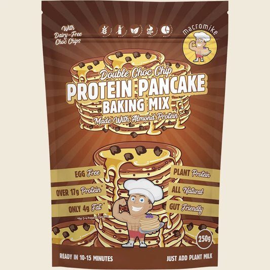 Macro Mike Protein Pancake Baking Mix Double Choc Chip 250g