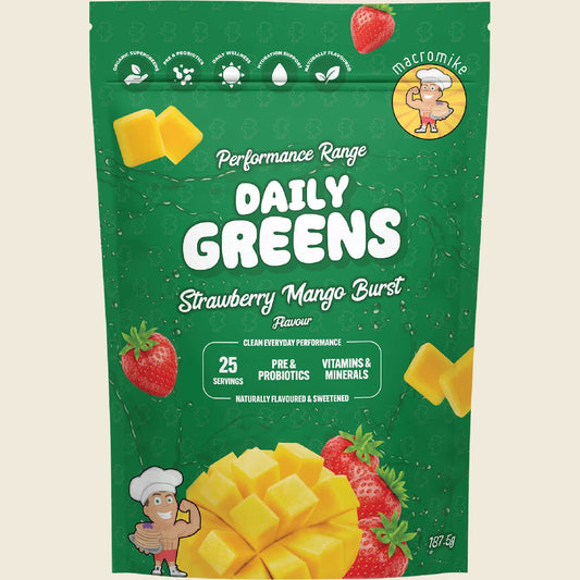 Macro Mike Daily Greens Strawberry Mango Burst 187.5g